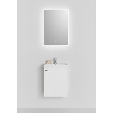 Möbelpaket Hafa Neat 420 med Lucka och Spegel Store Square LED