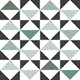 Tapet ESTAhome Grafiska Trianglar Vit Svart/Mintgrön Grånat Havsgrön