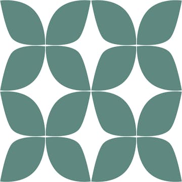 Tapet ESTAhome Grafiskt Motiv Havsgrön/Vit