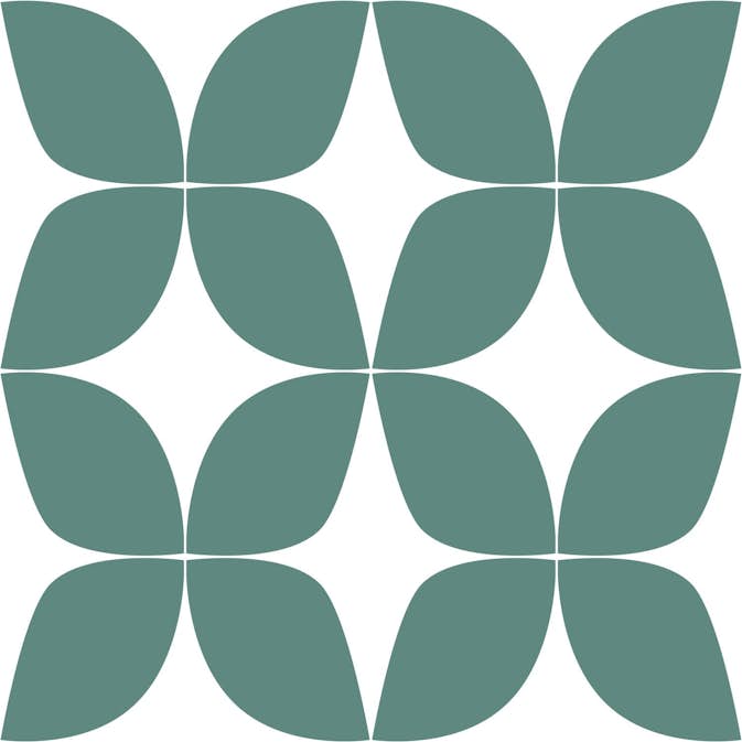 Tapet ESTAhome Grafiskt Motiv Havsgrön/Vit