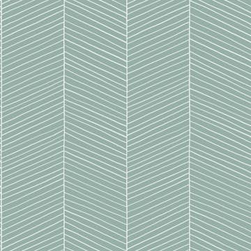 Tapet ESTAhome Fiskbensmönster Grå Mintgrön