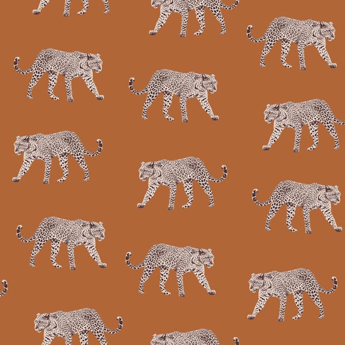 Tapet ESTAhome Pantrar Apelsinfärgat