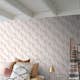 Tapet ESTAhome Grafiska Trianglar Rosa Apelsinfärgat/Beige
