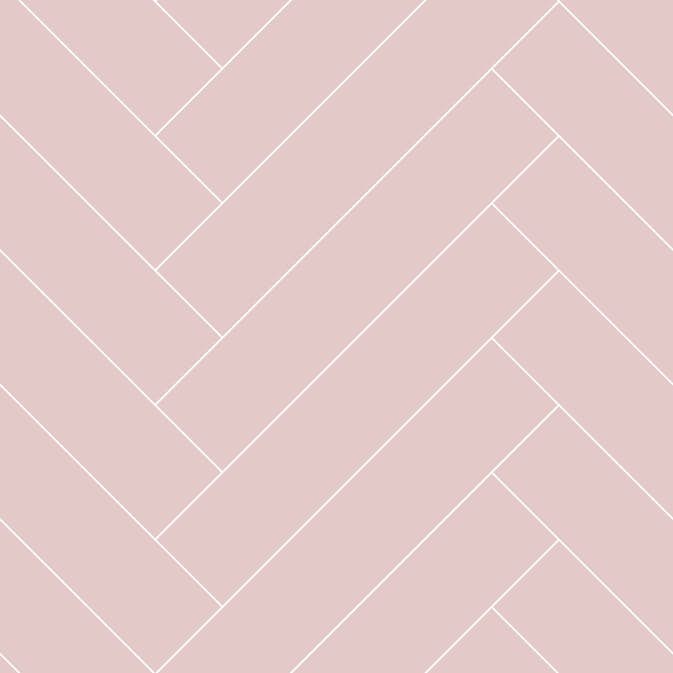 Tapet ESTAhome Fiskbensmönster Antikrosa/Vit