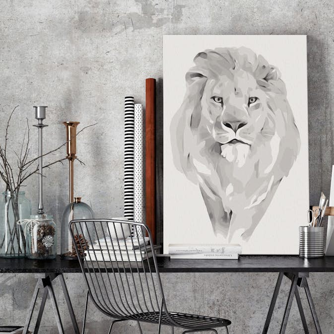 Gör-det-själv Målningar Arkiio White Lion