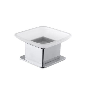 Tvålkopp Bemeta Fristående Krom/Glas