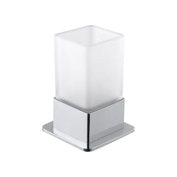 Tandborstglas Bemeta Fristående Krom/Glas