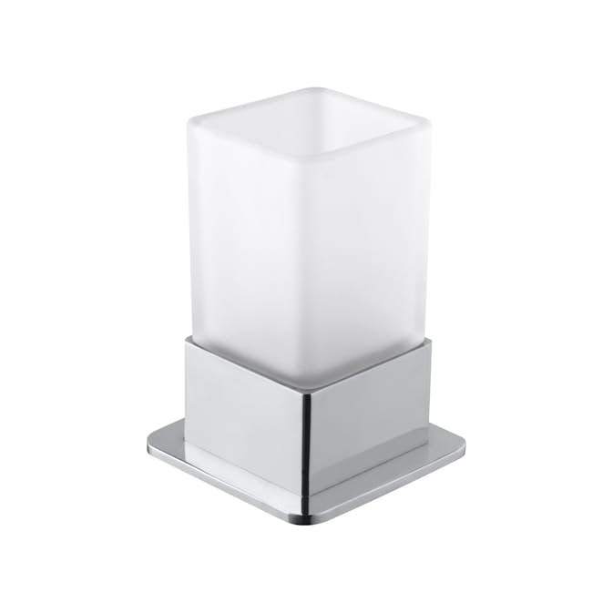 Tandborstglas Bemeta Fristående Krom/Glas
