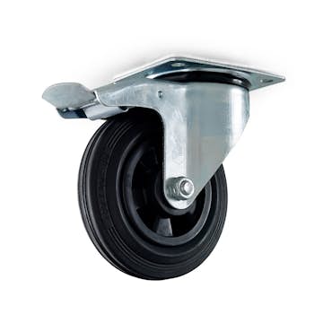 Containerhjul Habo 5816 med Broms 160 mm