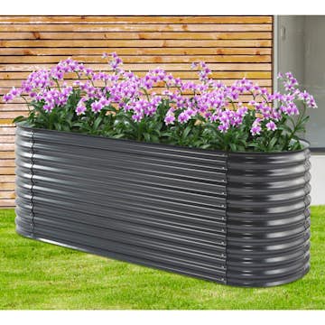 Odlingslåda Metalcraft Galvaniserat Stål 240 cm
