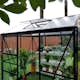 Växthus Metalcraft 3,5 kvm Svart Rektangulär
