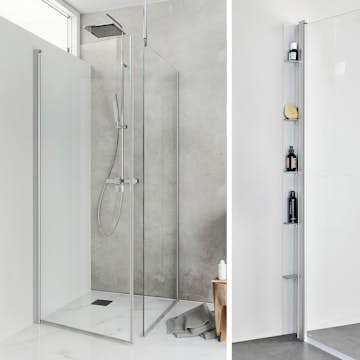 Duschpaket Hafa Duschhörn Igloo Pro ST med Duschhylla Place