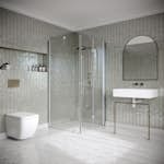 Duschhörn Hietakari Classic 147 Fast Vägg och Vikbar Dörr