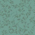 Tapet ESTAhome Små Blad Blå