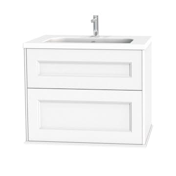 Tvättställsskåp Miller Badrum Kensington 80 med Lådor Vägghängd för Heltäckande Tvättställ