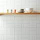 Kakel Tenfors Rustik Vit Slät Matt 10x20 cm