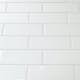 Kakel Tenfors Metro Vit Blank 10x30 cm