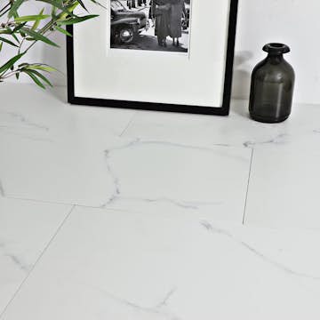 Klinker Tenfors Calacatta Blanco Matt Marmor 30x60 cm