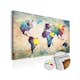 Anslagstavla Arkiio Colorful World Map