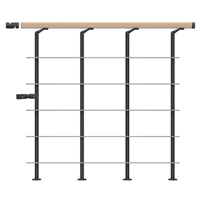 Skyddsräcke Dolle Style6 Ek Vit Oljad Start