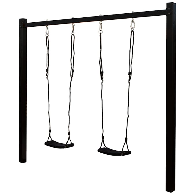 Gungställning PLUS Stål med 2 Gungsitsar