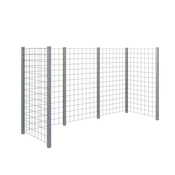 Avfallsskjul PLUS Spaljé 258x89x147 cm