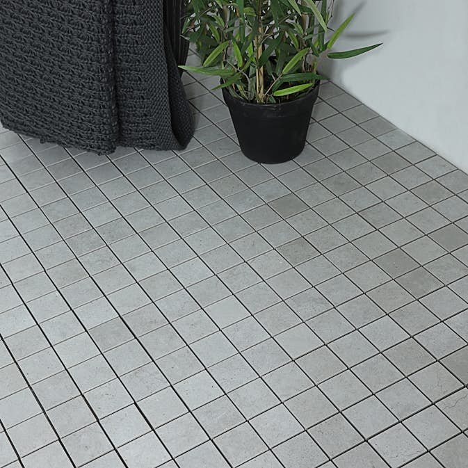 Mosaik Tenfors Carnaby Gris Matt 5x5 cm