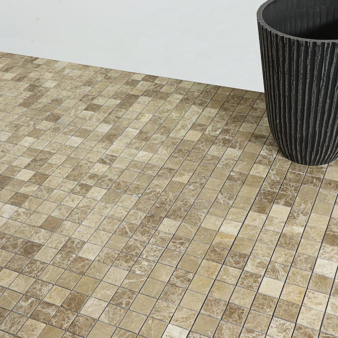 Mosaik Tenfors Marmor Beige 5x5 cm