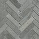 Mosaik Tenfors Marmor Fishbone Stone Grey 2x10 cm