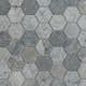 Mosaik Tenfors Marmor Heagon Rocky Grey 5x5 cm