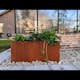 Blomlåda Skotte Garden Corten 80x40x40 cm, Växtlåda, Utomhuskruka
