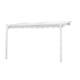 Väggpergola Jabo 4x4 m Vit, Solskydd & Vattenavvisande Polyester
