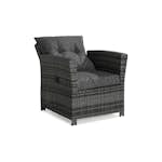 Recliner Utefåtölj Comfort Garden James Grå inkl. Dynor