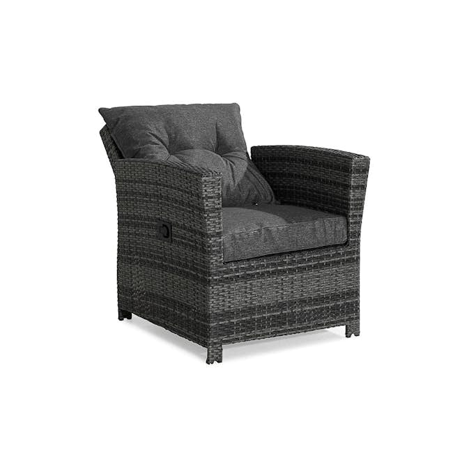 Recliner Utefåtölj Comfort Garden James Grå inkl. Dynor