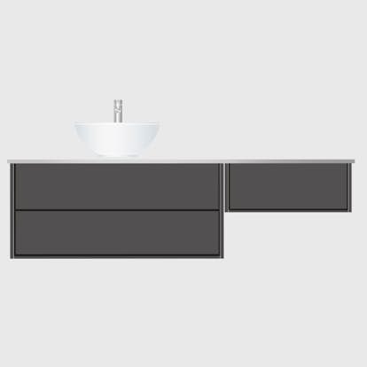 Tvättställsskåp Hafa Edge 1000 med Sidomodul 600