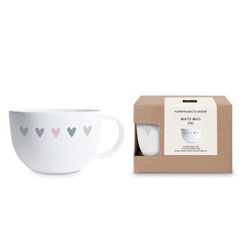 Mugg Paperproducts Design Heart Infusion Matt XXL 55 cl