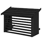 Värmepumpstak PLUS 96×56×78 cm Svart Skydd För Värmepump