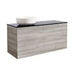 Tvättställsskåp Alterna Isella 120 med Bänkskiva Kvartskomposit och Runt Tvättställ