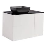 Tvättställsskåp Alterna Isella Tvättkorg med Bänkskiva Kvartskomposit och Rektangulärt Tvättställ