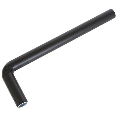 Utloppsrör Alterna Svart Enkel