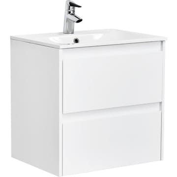 Tvättställsskåp Alterna Luxor med Materialkomposit Tvättställ