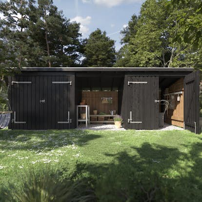 Bod PLUS Nordic Multi Trädgårdshus 14 m²