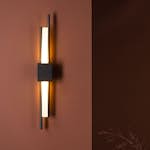 Inomhus Vägglampa Venture Home Clermont Svart/Vit Järn & Akryl