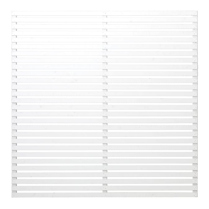 Staket PLUS Tokyo Grundmålad Vit 180×180 cm