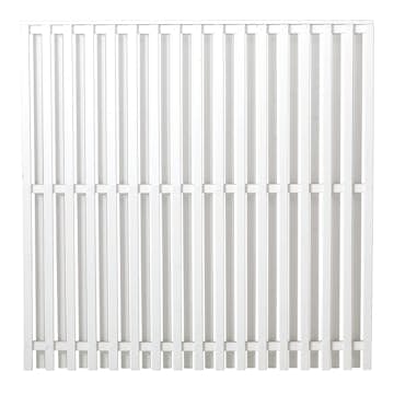 Staket PLUS Nagano Grundmålad Vit 180×180 cm