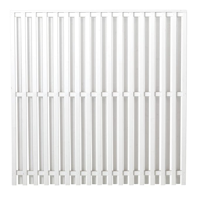 Staket PLUS Nagano Grundmålad Vit 180×180 cm