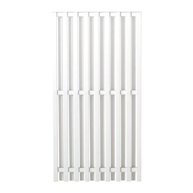 Staket PLUS Nagano Grundmålad Vit 90×180 cm