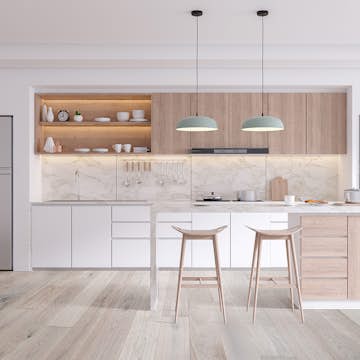 Trägolv NQD Oak Latte 5G Mattlackat 1-Stavs Parkettgolv