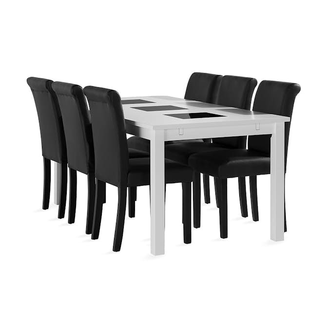 Matgrupp In Living Jasmin med 6 Ravesta Stolar