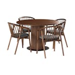 Matgrupp In Living Noira med 4 Ferike Karmstolar